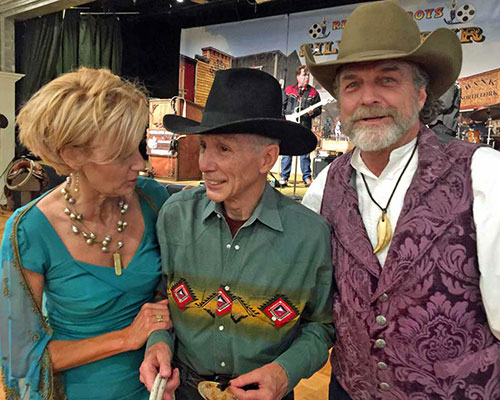 Darby Hinton (from the Daniel Boone series) and his beautiful wife Shan, with Johnny (from The Rifleman series). Photo courtesy of Darby Hinton.