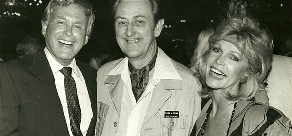 Lucky Brown flanked by Frank Bresee and Bobbie Bresee