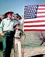 Johnny Crawford | 1959 | Posing with Chuck Connors