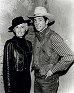 Johnny Crawford | 1969 | The Big Valley - Posing with Barbara Stanwyck