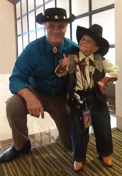 Mihaly 'Michu' Meszaros Standing Alongside Robert Lanthier (President of the Reel Cowboys)